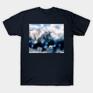 Blue Abstract Expressionism T-Shirt